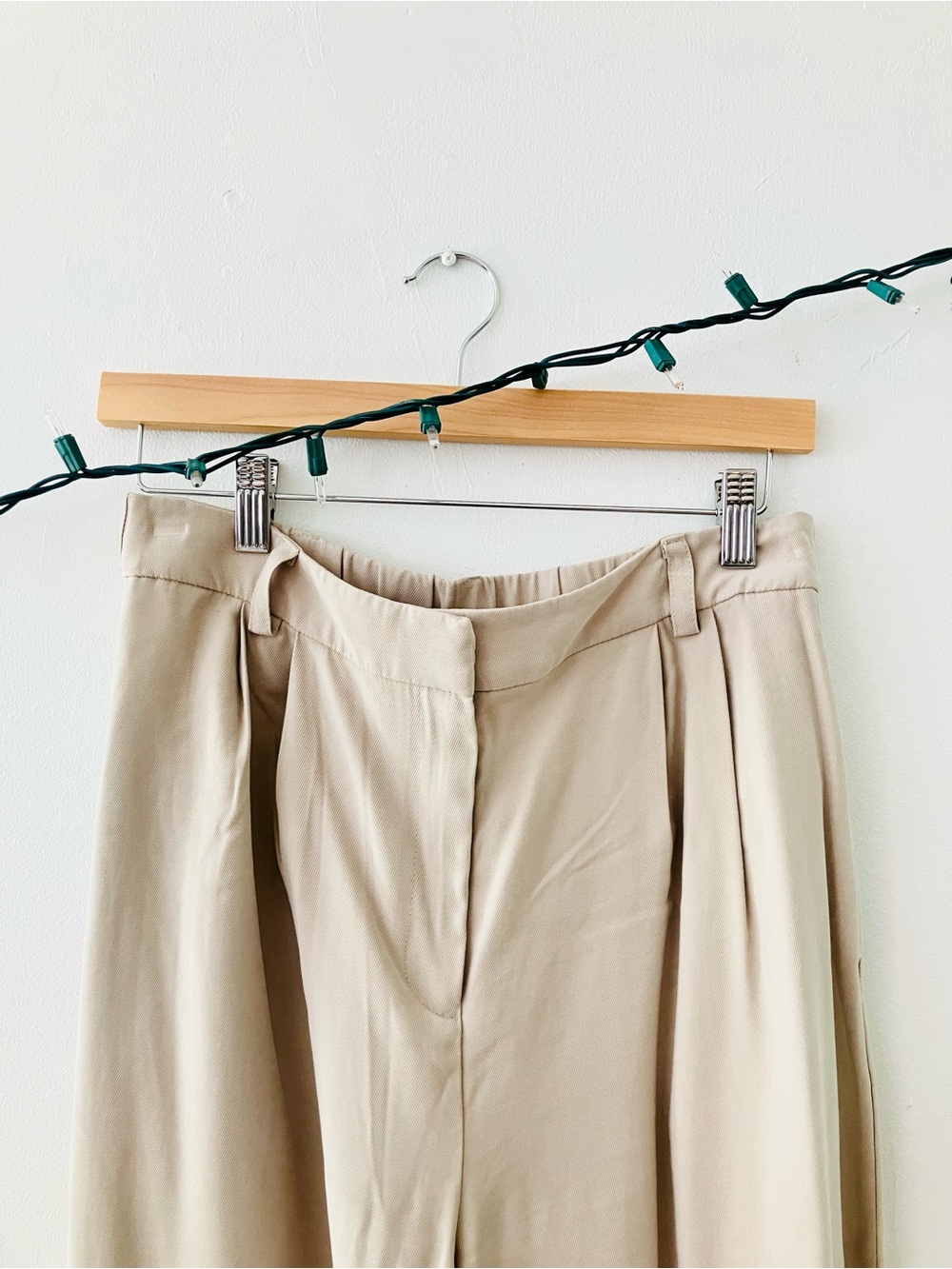 NWOT Open Edit Tan Wide Leg Trousers - Picture 2 of 5